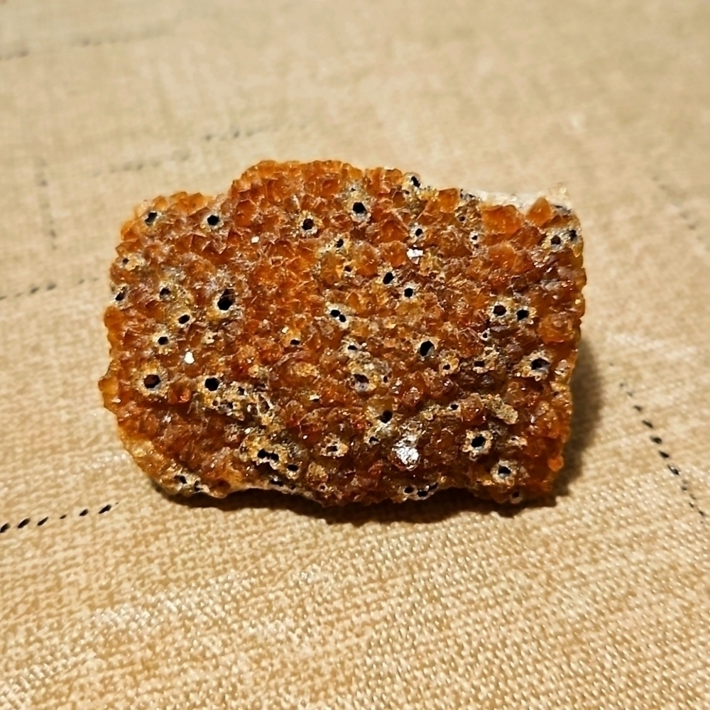 Brown Sparkling Geode EUC